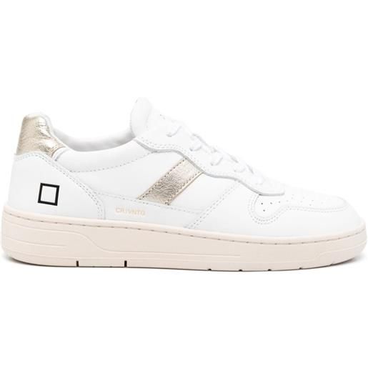 D.A.T.E. sneakers con pannelli a contrasto - bianco