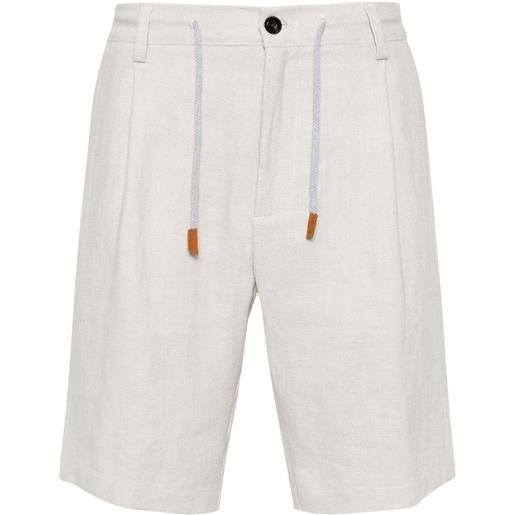Eleventy shorts con pieghe - toni neutri