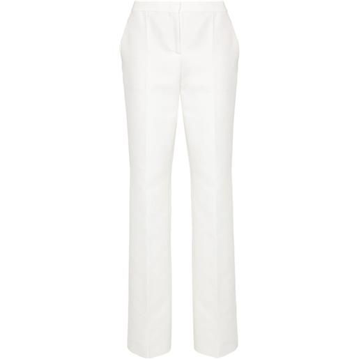 Moschino pantaloni con applicazione - bianco