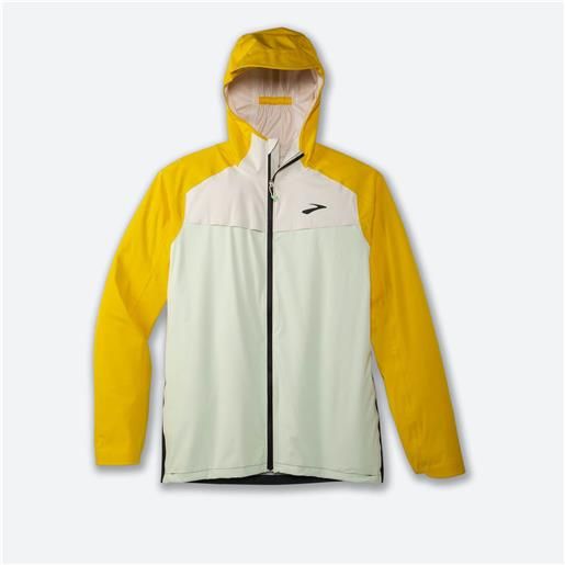 Brooks m high point waterproof jacket - giallo - ghiaccio