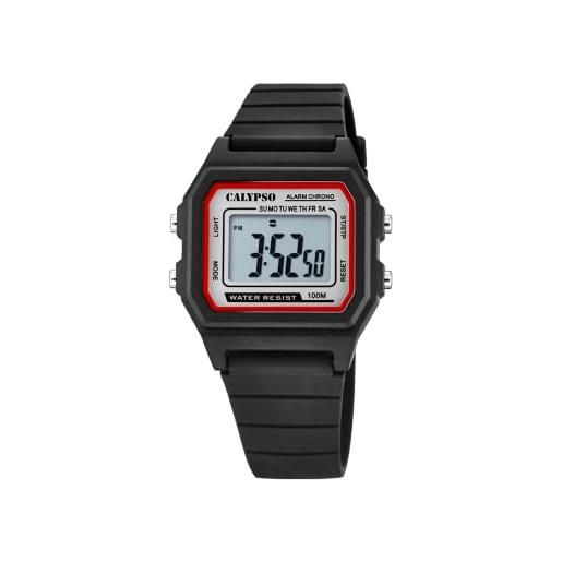 Calypso orologio digitale quarzo unisex con cinturino in plastica k5805/4