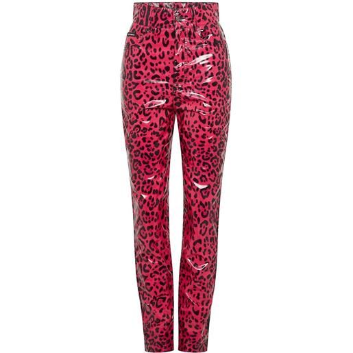 Dolce & gabbana - pantaloni skinny leopardati
