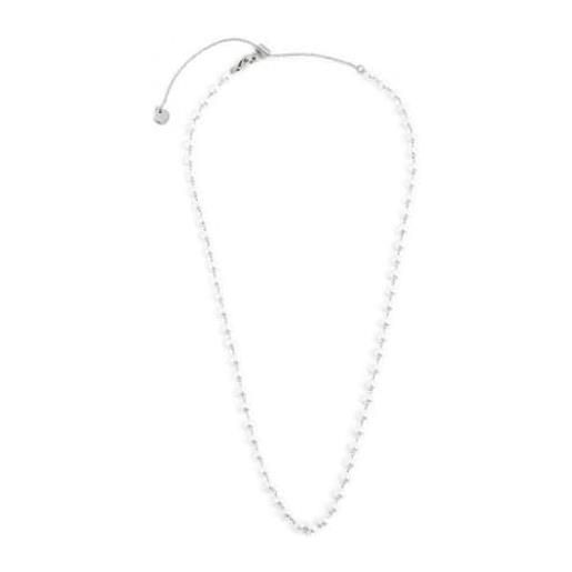 Marlu marlù gioielli collezione perle e cuori (collana con perle 4.30mm catena 50cm acciaio 2ca0033-w)