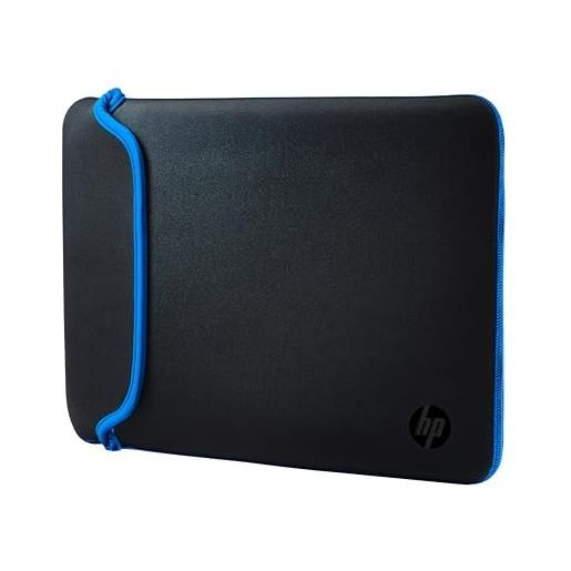 HP - PC hp custodia sleeve reversibile in neoprene per notebook fino a 15.6, nero/blu