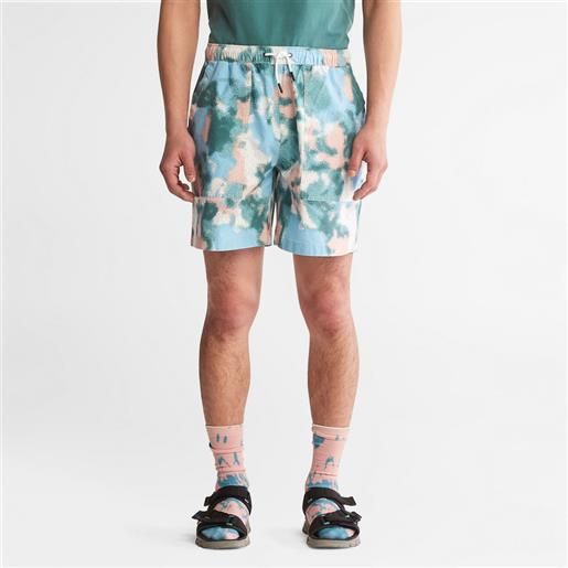 Timberland shorts estivi da uomo con stampa verde