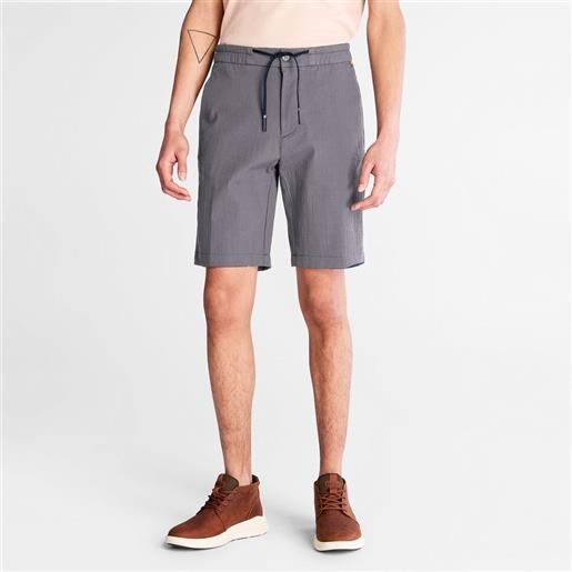 Timberland shorts da uomo squam lake seersucker in grigio grigio scuro