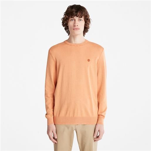 Timberland maglione girocollo da uomo ek+ in arancione arancione