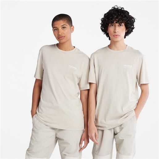 Timberland t-shirt luxe comfort essentials tencel x refibra in grigio grigio chiaro uomo