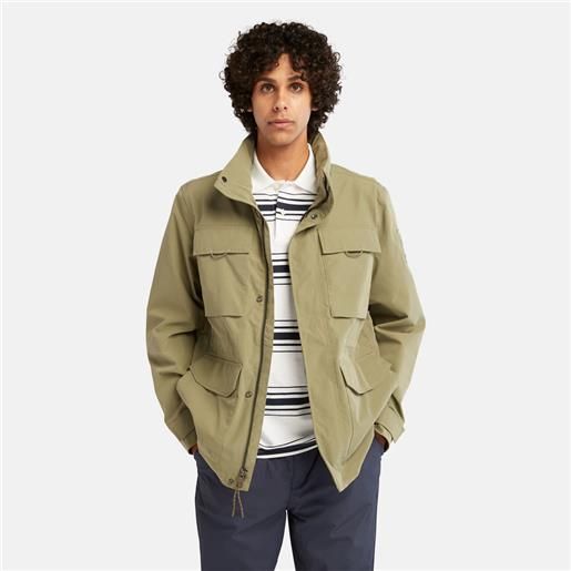 Timberland giacca militare comfort stretch da uomo in verde verde