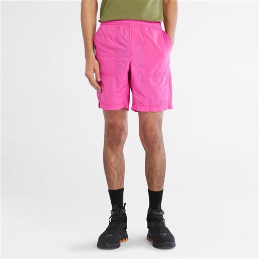 Timberland shorts ripiegabili ad asciugatura rapida da uomo in rosa rosa