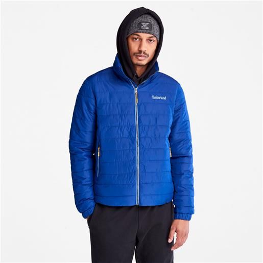 Timberland giacca idrorepellente axis peak da uomo in blu blu scuro
