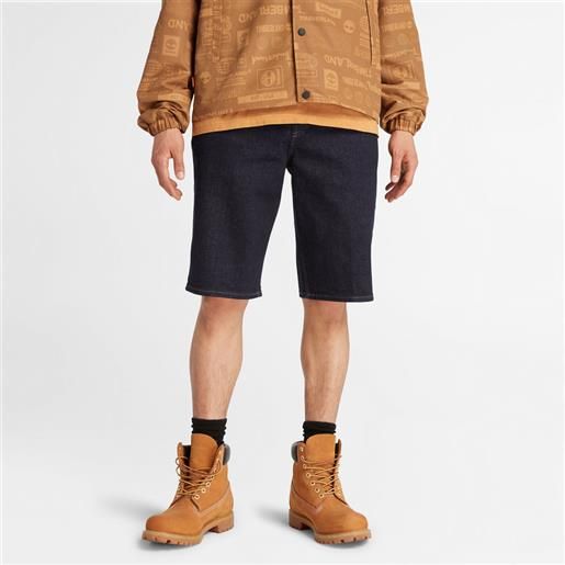 Timberland shorts in denim da uomo in indaco blu scuro
