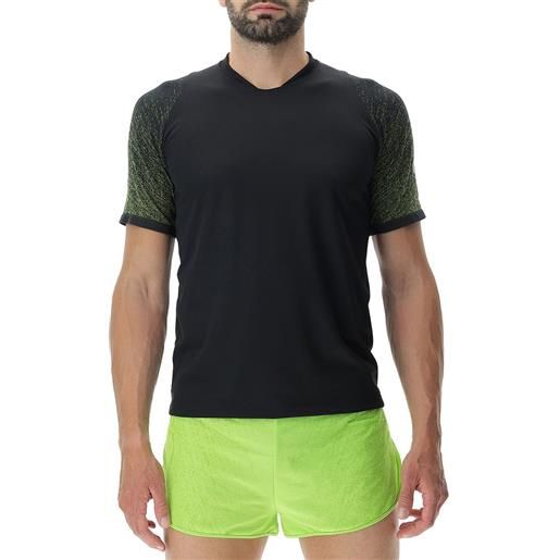 Uyn running exceleration aernet short sleeve t-shirt nero s uomo