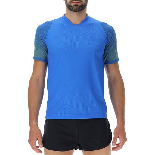 Uyn running exceleration aernet short sleeve t-shirt blu l uomo