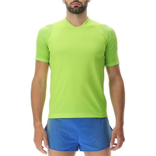 Uyn running exceleration aernet short sleeve t-shirt verde s uomo