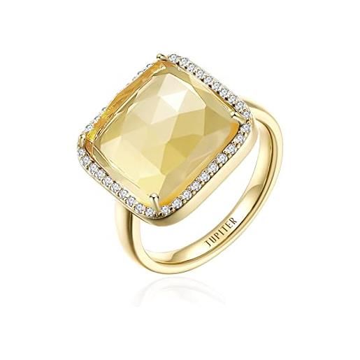 JUPITER anello di citrino naturale, gioielli fatti a mano con pietre preziose gialle, anelli placcati in oro 14k per donna #6