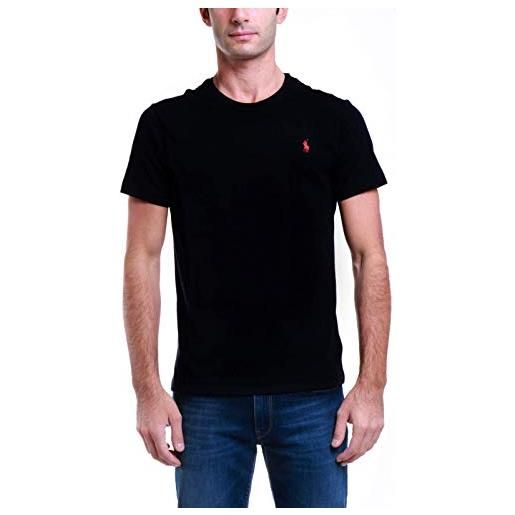 Polo Ralph Lauren magliette da tè t-shirt, nero (rl black a0060), l uomo