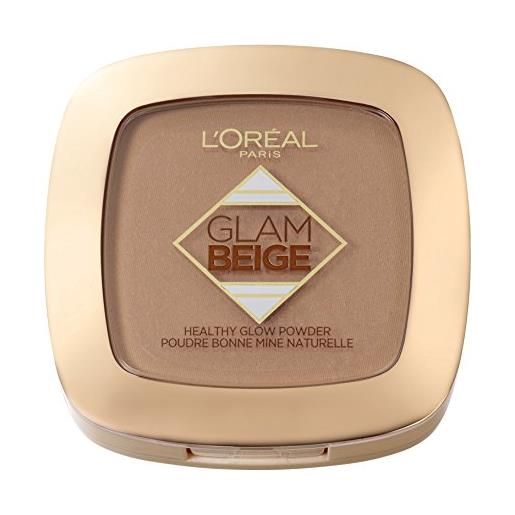 L'Oréal Paris glam beige cipria matte, effetto naturale, 30 medium light
