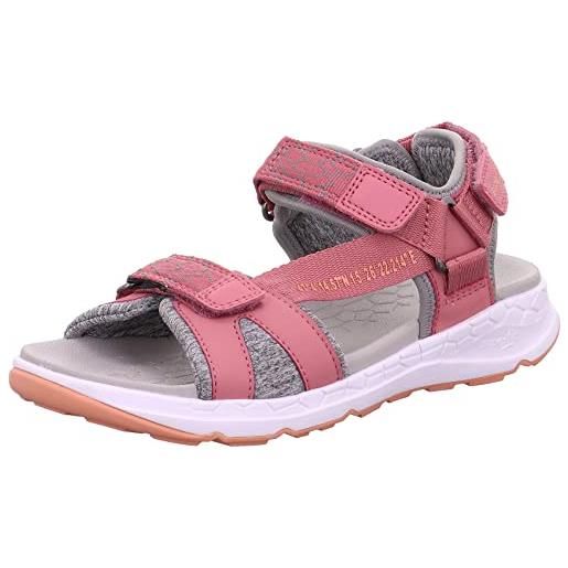 Superfit criss cross, sandali, grigio/rosa 2000, 35 eu