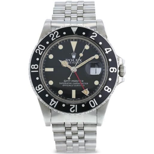 Rolex - orologio gmt-master pre-owned 1982 - uomo - acrilico/acciaio - taglia unica - argento