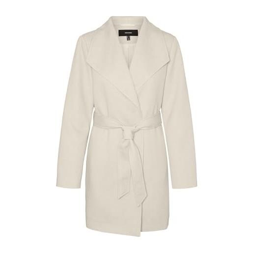 Vero moda vmverodonavivian coat ga noos cappotto corto, birch/dettagli: solido, xs donna