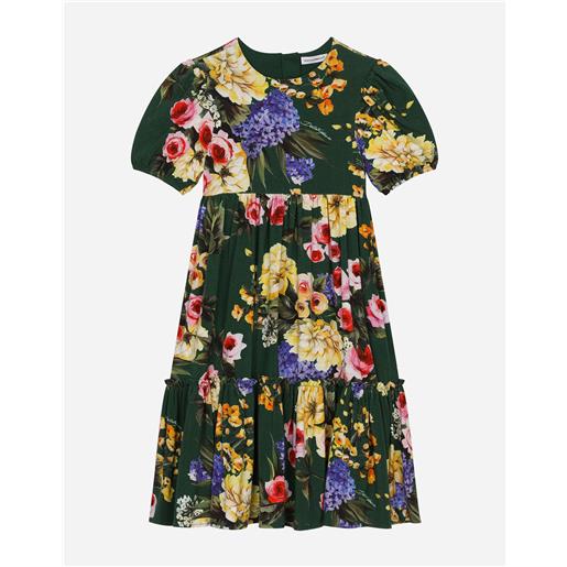 Dolce & Gabbana garden-print jersey dress