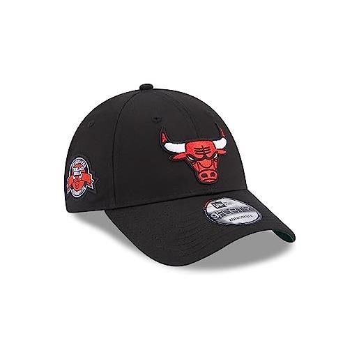 New Era chicago bulls nba team side patch black 9forty adjustable cap - one-size