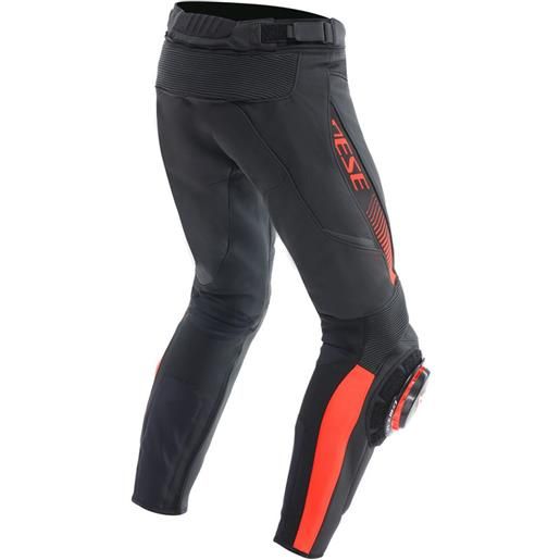 DAINESE - pantaloni DAINESE - pantaloni super speed nero / rosso-fluo
