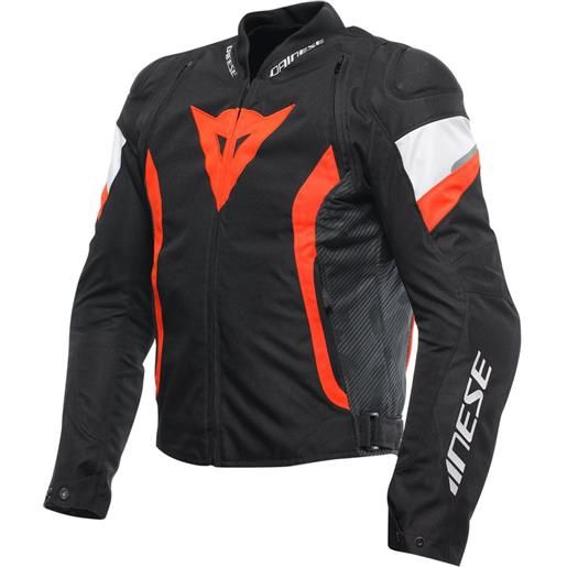 DAINESE - giacca DAINESE - giacca avro 5 tex nero / rosso-fluo / bianco