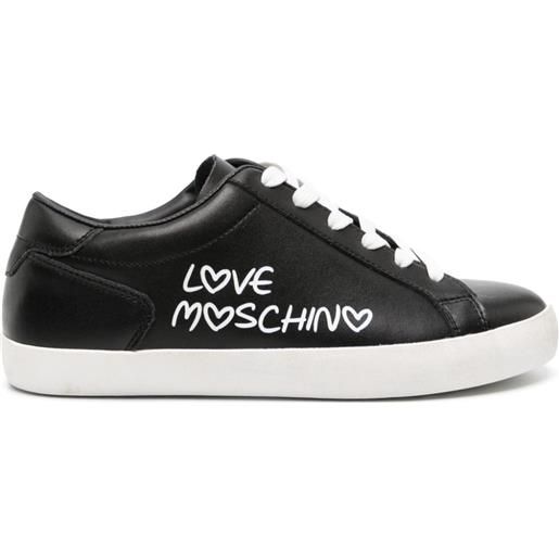 Love Moschino sneakers con stampa - nero