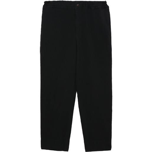 Black Comme Des Garçons pantaloni elasticizzati crop - nero