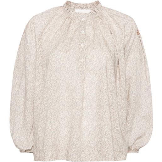 Bonpoint floral-print cotton blouse - multicolore