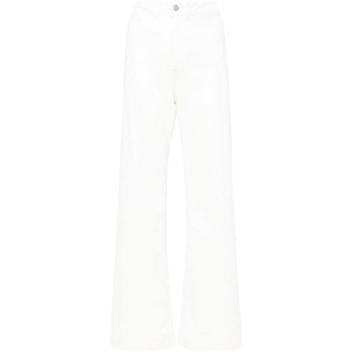 Bonpoint jeans svasati a vita alta - bianco