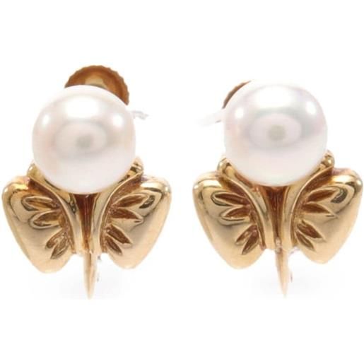 Christian Dior Pre-Owned - orecchini di perle in oro giallo 18kt anni 2000 - donna - oro giallo 18kt - taglia unica