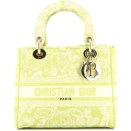 Christian Dior Pre-Owned - borsa a spalla lady dior two-way media 2020 - donna - tela - taglia unica - verde