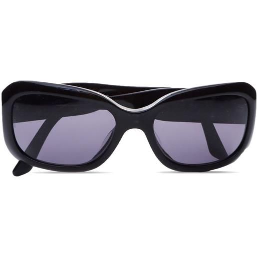 CHANEL Pre-Owned - occhiali da sole squadrati anni '00 - donna - plastica - taglia unica - nero