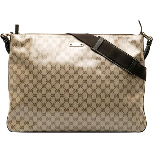 Gucci Pre-Owned - borsa a tracolla gg 2000-2015 - donna - tela - taglia unica - marrone