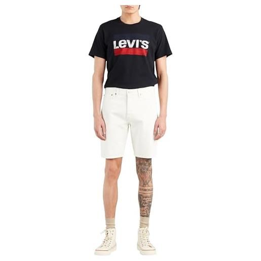 Levi's 501 original shorts, pantaloncini di jeans uomo, marshmallow short, 32w