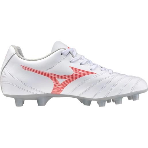 MIZUNO scarpa calcio monarcida neo sele md junior bianco rosso [25108]