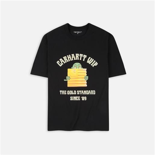 Carhartt WIP gold standard t-shirt black uomo