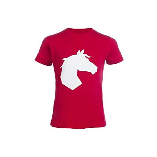 HKM t-shirt -bibi&tina horse-, colore: rosso, 12 anni