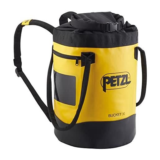 PETZL, bucket 30, sacco portacorda autoportante, giallo, 30 liters, unisex-adult
