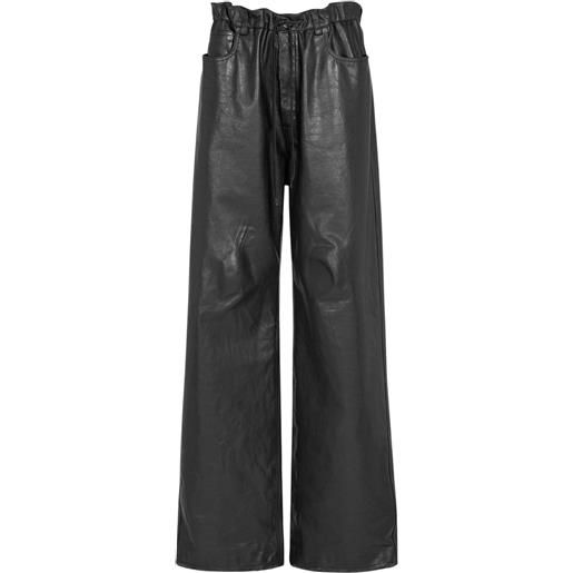 BALENCIAGA pantaloni baggy oversize in pelle