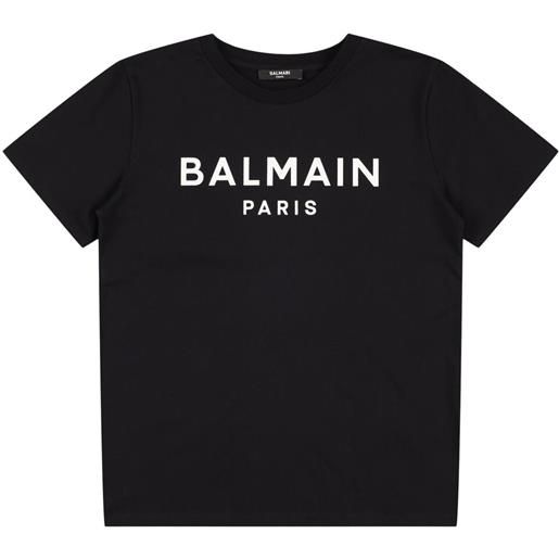 BALMAIN t-shirt in jersey di cotone con logo