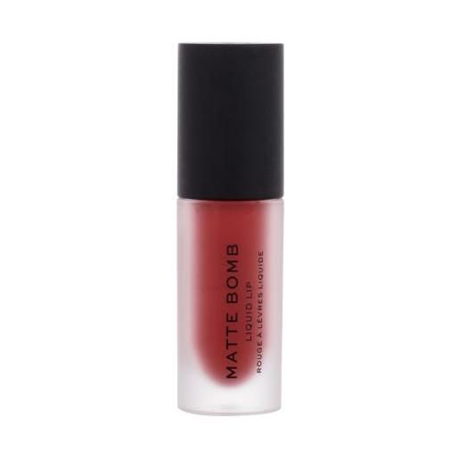 Makeup Revolution London matte bomb rossetto liquido mat 4.6 ml tonalità lure red