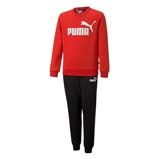 PUMA logo sweat suit, tuta, red, taglia 152 [cm]