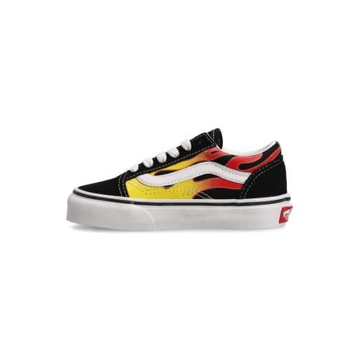Vans scarpe old skool flame nero/rosso a/i 2021 vn0a5aoaxey1-33