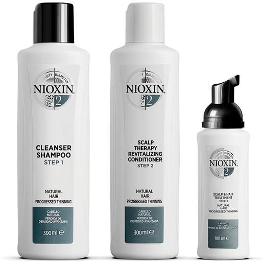 NIOXIN sistema 2 kit trifasico cofanetti per capelli