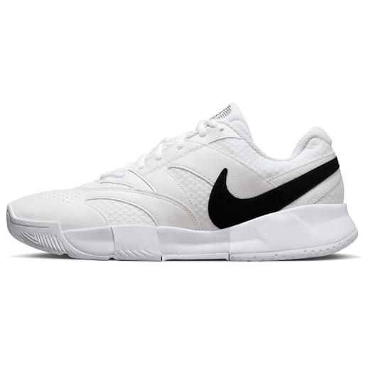 Nike court lite 4, scarpe da tennis uomo, white/black/summit white, 44.5 eu