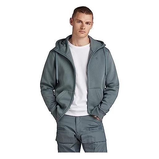 G-STAR RAW premium core hooded zip thru sweater donna , blu (sartho blue d16122-c235-6067), xs